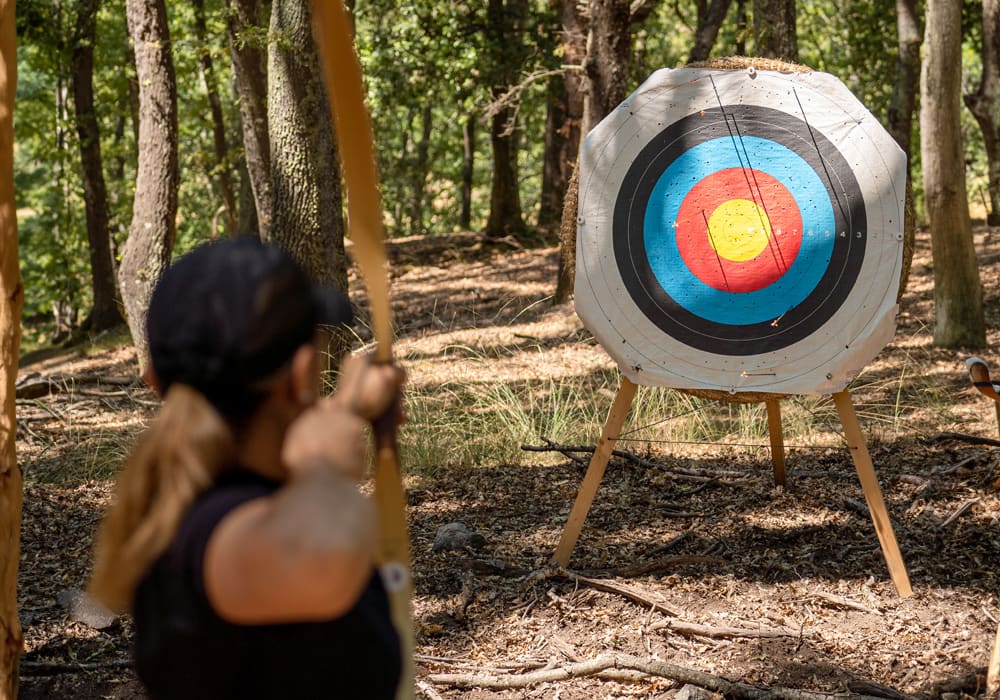 Archery experience in the Tuscan wood | Castelfalfi Adventure Park